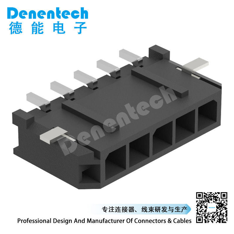 Denentech single row right angle SMT 3.0mm 4 pin wafer Wire to-Board connector